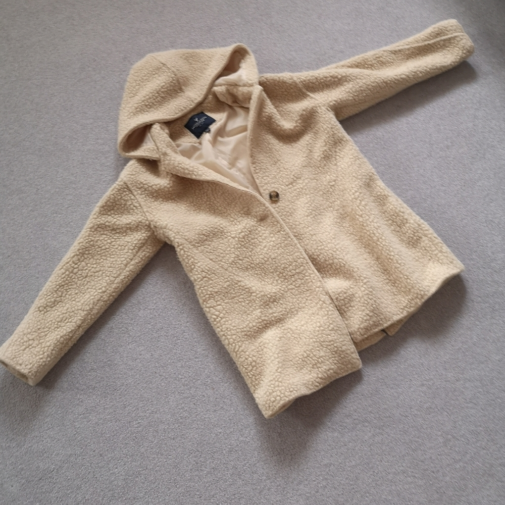 American Eagle Wool Shearling Teddy Jacket Coat